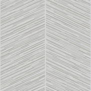 Seabrook Designs Herringbone Stripe Metallic Silver & Gray Wallpaper