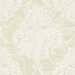 Seabrook Designs Puff Damask Metallic & Off-White Wallpaper