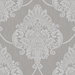 Seabrook Designs Puff Damask Metallic Silver Glitter & Tan Wallpaper