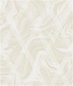 Seabrook Designs Marble Diamond Geometric Metallic Gold & White Wallpaper