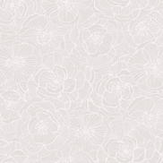 Seabrook Designs Graphic Floral Metallic Champagne & Off-White Wallpaper
