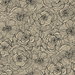 Seabrook Designs Graphic Floral Gold Glitter & Ebony Wallpaper