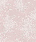 Seabrook Designs Noell Floral Blush Glitter & Off-White Wallpaper