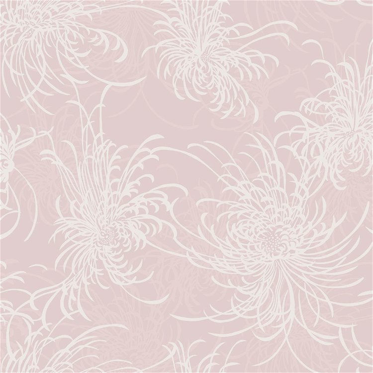 Seabrook Designs Noell Floral Blush Glitter & Off-White Wallpaper