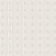 Seabrook Designs Interlocking Squares Metallic Tan & Off-White Wallpaper