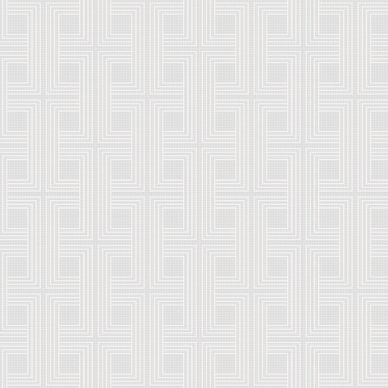 Seabrook Designs Interlocking Squares Metallic Pearl &amp; Off-White Wallpaper