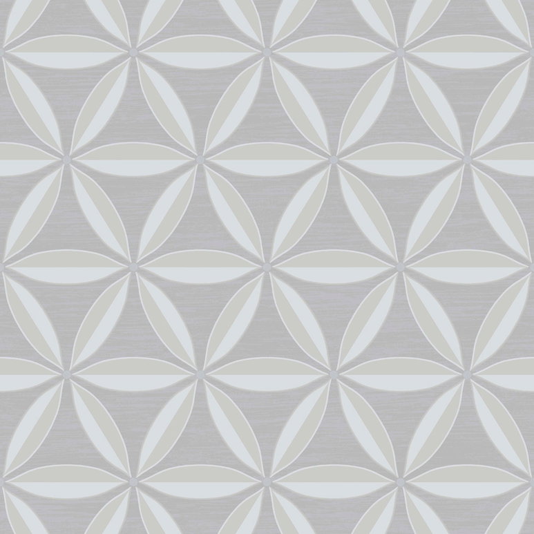 Seabrook Designs Lens Geometric Gray &amp; Taupe Wallpaper
