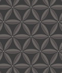 Seabrook Designs Lens Geometric Ebony & Charcoal Wallpaper