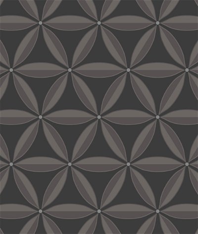 Seabrook Designs Lens Geometric Ebony & Charcoal Wallpaper