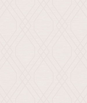Seabrook Designs Diamond Geo Blush Glitter & Off-White Wallpaper