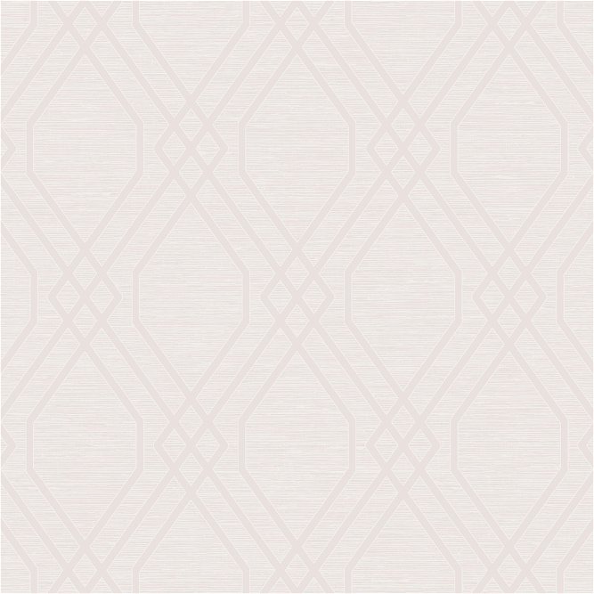 Seabrook Designs Diamond Geo Blush Glitter &amp; Off-White Wallpaper
