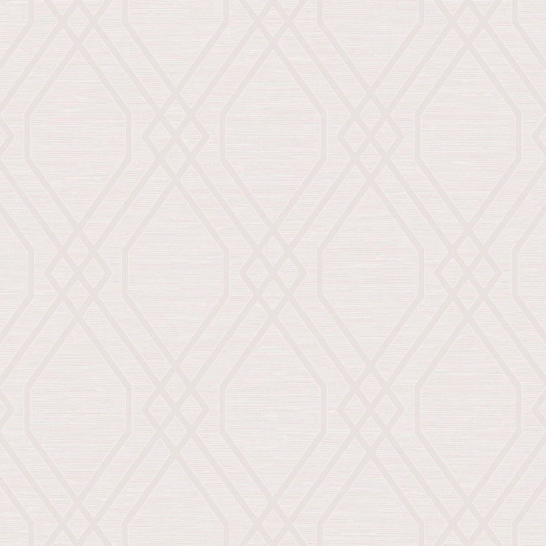 Seabrook Designs Diamond Geo Blush Glitter &amp; Off-White Wallpaper