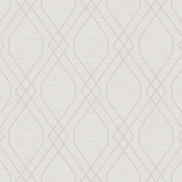 Seabrook Designs Diamond Geo Beige & Silver Glitter Wallpaper