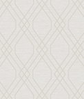 Seabrook Designs Diamond Geo Beige & Silver Glitter Wallpaper