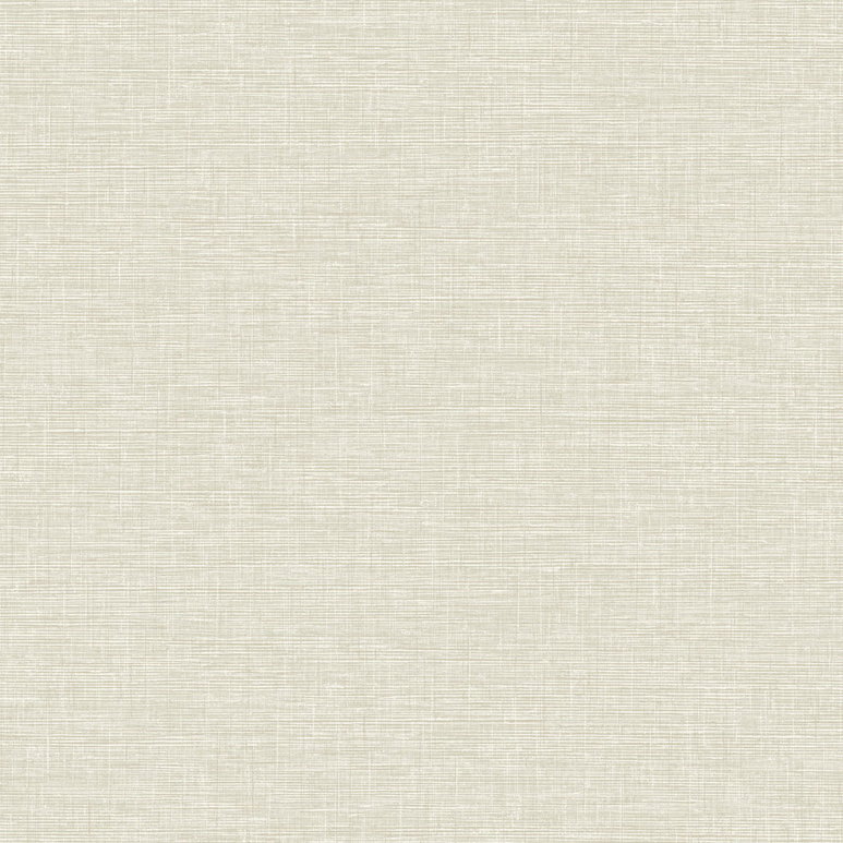 Seabrook Designs Linen Weave Beige &amp; Off-White Wallpaper