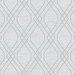 Seabrook Designs Diamond Cork Metallic Silver & White Wallpaper