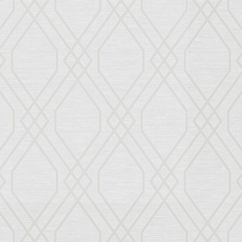 Seabrook Designs String Diamond Metallic Pearl Wallpaper