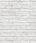 NextWall Peel & Stick Vintage White Brick Wallpaper