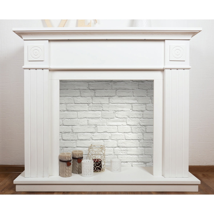 NextWall Peel &amp; Stick Vintage White Brick Wallpaper image 5 of 5
