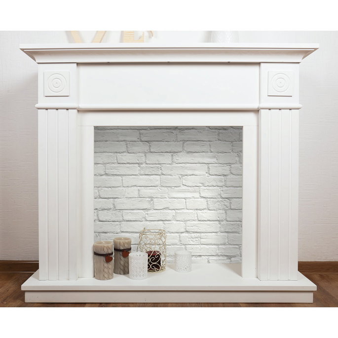 NextWall Peel &amp; Stick Vintage White Brick Wallpaper image 5 of 5