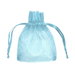3" x 4" Light Blue Organza Favor Bags - 10 Pack
