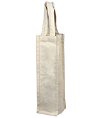 Natural Canvas Wine Tote Bags - 5 Pack