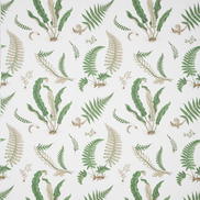 GP & J Baker Ferns Print Snow Fabric