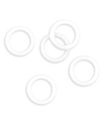 5/8" White Urea Rings - 50 Pack