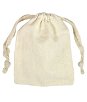 3" x 4" Cotton Drawstring Bags -12 Pack