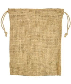 10 inch x 14 inch Natural Jute Favor Bags - 12 Pack