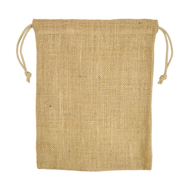 10" x 14" Natural Jute Favor Bags - 12 Pack