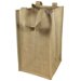 Jute Wine Tote With Dividers - 4 Bottles thumbnail image 1 of 2