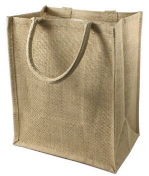 Jute Wine Tote With Dividers - 6 Bottles
