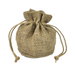 7.5" x 6" x 4" Natural Jute Round Bottom Bags - 10 Pack