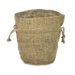 7.5&quot; x 6&quot; x 4&quot; Natural Jute Round Bottom Bags - 10 Pack thumbnail image 2 of 2