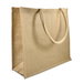 15.5" x 13.75" x 6" Jute Shopping Tote Bag
