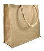 15.5" x 13.75" x 6" Jute Shopping Tote Bag
