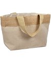 11.5" x 7.5" x 4.5" Natural Jute Blend Tote Bag