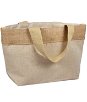 11.5" x 7.5" x 4.5" Natural Jute Blend Tote Bag