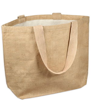 20 inch x 14 inch x 6 inch Jute Beach Bag