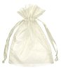 5" x 7" Ivory Organza Favor Bags - 10 Pack