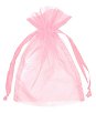 6" x 10" Pink Organza Favor Bags - 10 Pack