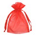6" x 10" Red Organza Favor Bags - 10 Pack
