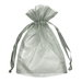 6" x 10" Silver Organza Favor Bags - 10 Pack