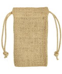 3" x 5" Natural Jute Favor Bags - 12 Pack