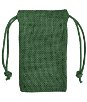 3" x 5" Hunter Green Jute Favor Bags - 12 Pack