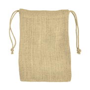 5" x 7" Natural Jute Favor Bags - 12 Pack