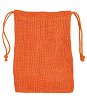 5" x 7" Orange Jute Favor Bags - 12 Pack