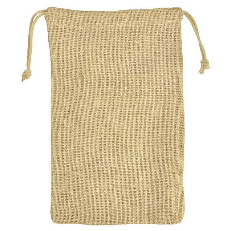 6" x 10" Natural Jute Favor Bags - 12 Pack