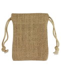 3" x 4" Natural Jute Favor Bags - 12 Pack